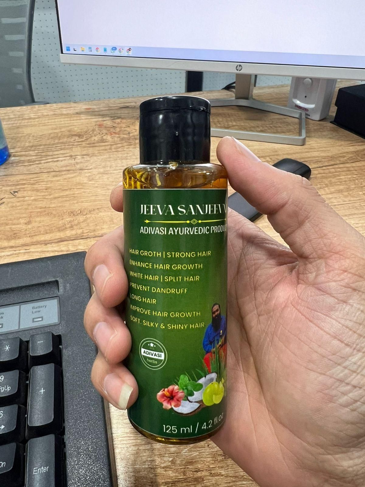 🍃ORIGINAL Adivasi jeeva sanjeevini hair oil 250ml (Pack of 2) 4.6⭐⭐⭐⭐⭐