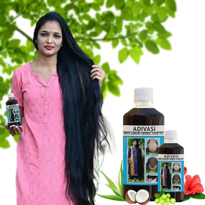 Adivasi A1 Sanjivani Herbal Hair Oil (Pack of 2) 🔥Buy 1 Get 1 Free🔥 4.7⭐⭐⭐⭐⭐(999+)