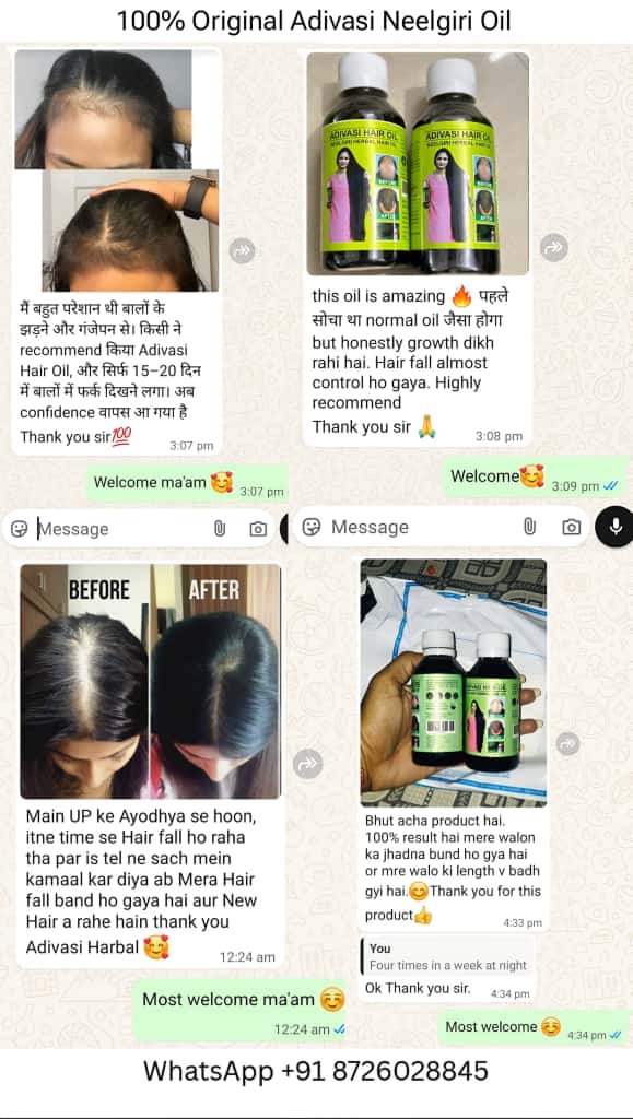 Adivasi Neelgiri Herbal Hair Oil Buy 1 Get 1 Free🎁 4.9⭐⭐⭐⭐⭐ (999+)