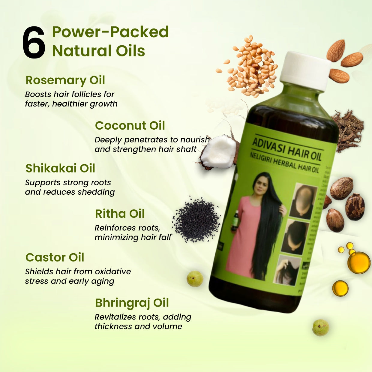 Adivasi Neelgiri Herbal Hair Oil  Buy 1 Get 1 Free