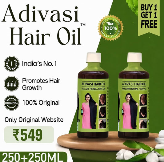 Adivasi Neelambari Herbal Hair Oil  Buy 1 Get 1 Free