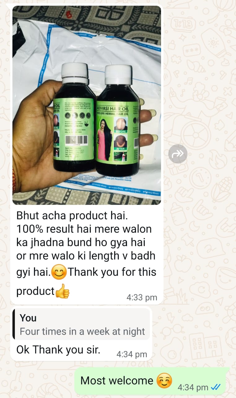 Adivasi Nilgeri Herbal Hair Oil - Buy 1 Get 1 Free🎁 4.9⭐⭐⭐⭐⭐ (999+)
